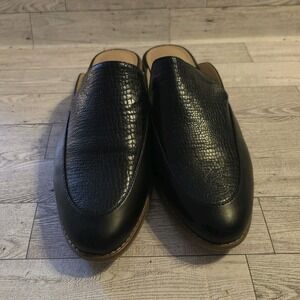 Michael by Michael Shannon Women 10 "Chrisley" Black Slip On Loafer Slide Mules